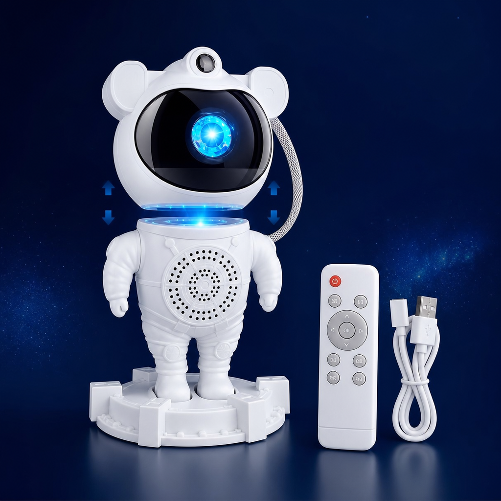 GALAXY ROOM PRO® PROYECTOR DE ASTRONAUTA CON ESTRELLAS Y NEBULOSA