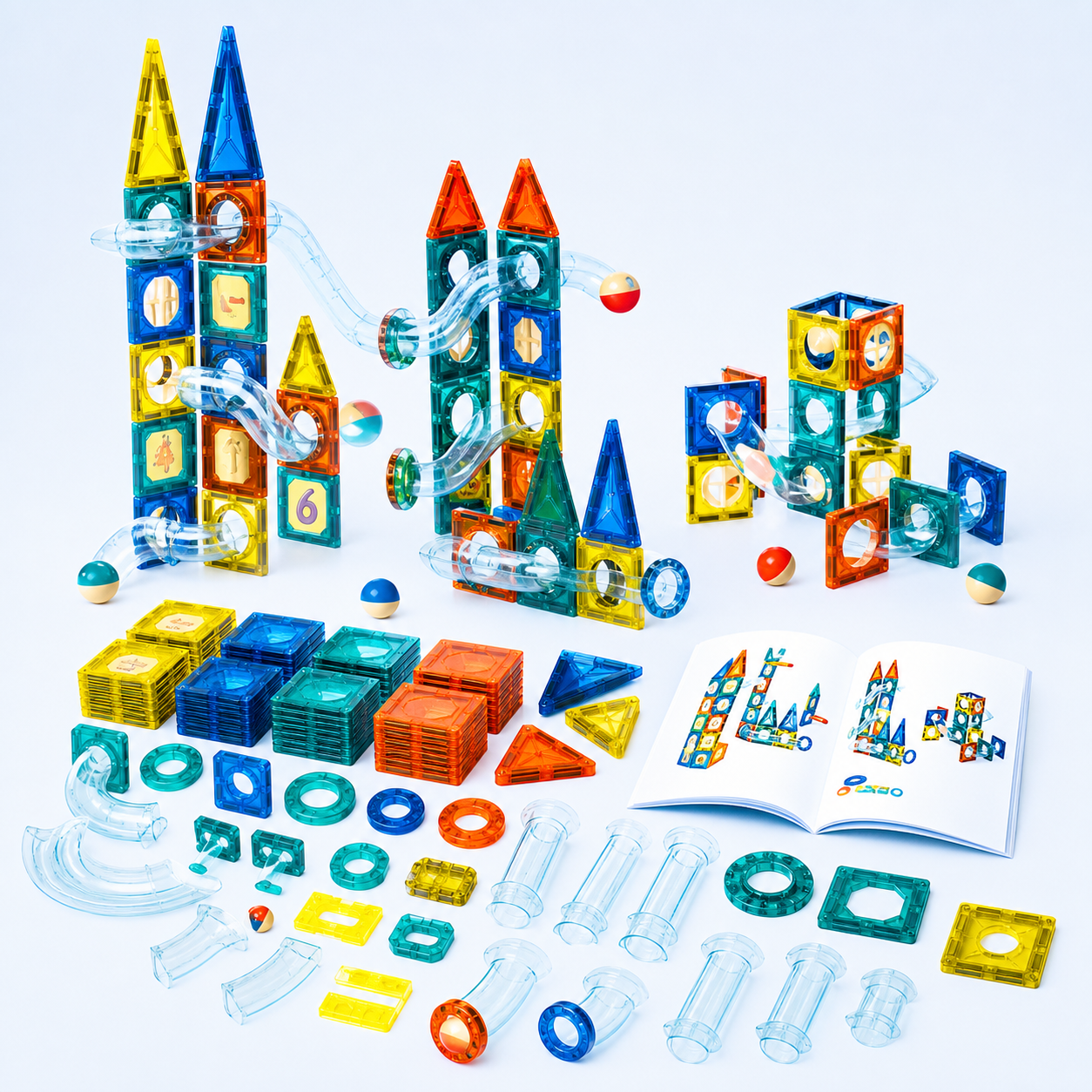 MAGIC BLOCKS 97® BLOQUES DE CONSTRUCCIÓN MAGNÉTICOS 97 PCS