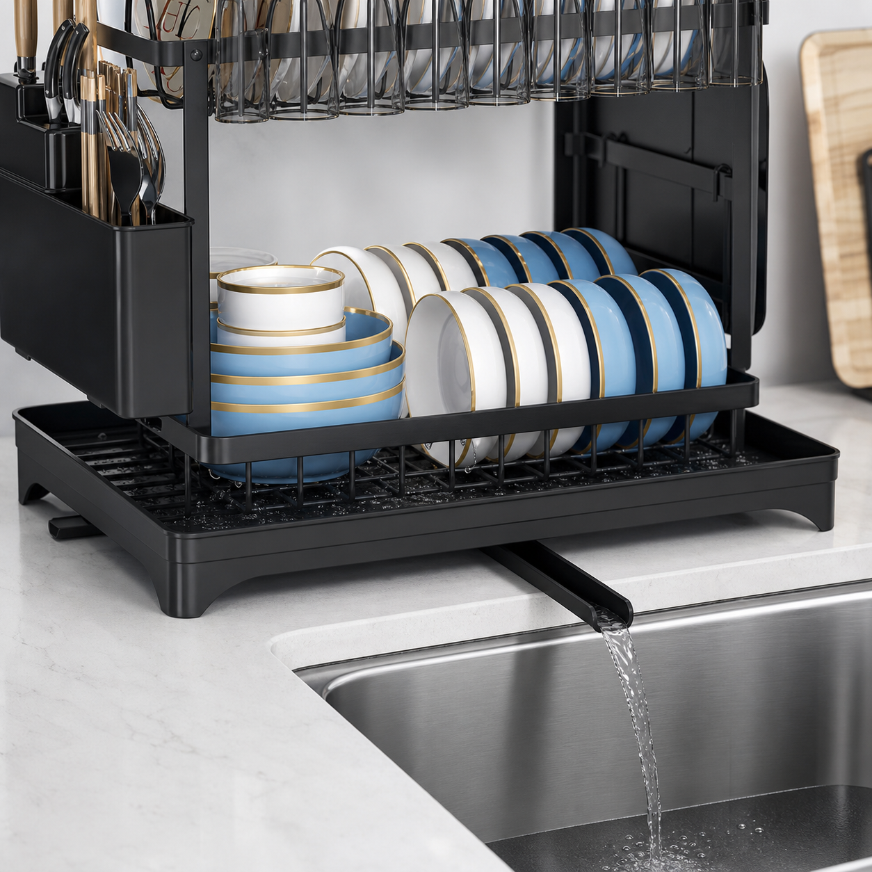 STEELDRY DUO® SECAPLATOS DE 2 NIVELES CON DRENAJE ¡TU SECAPLATOS TIENE QUE RESISTIR LA HUMEDAD!