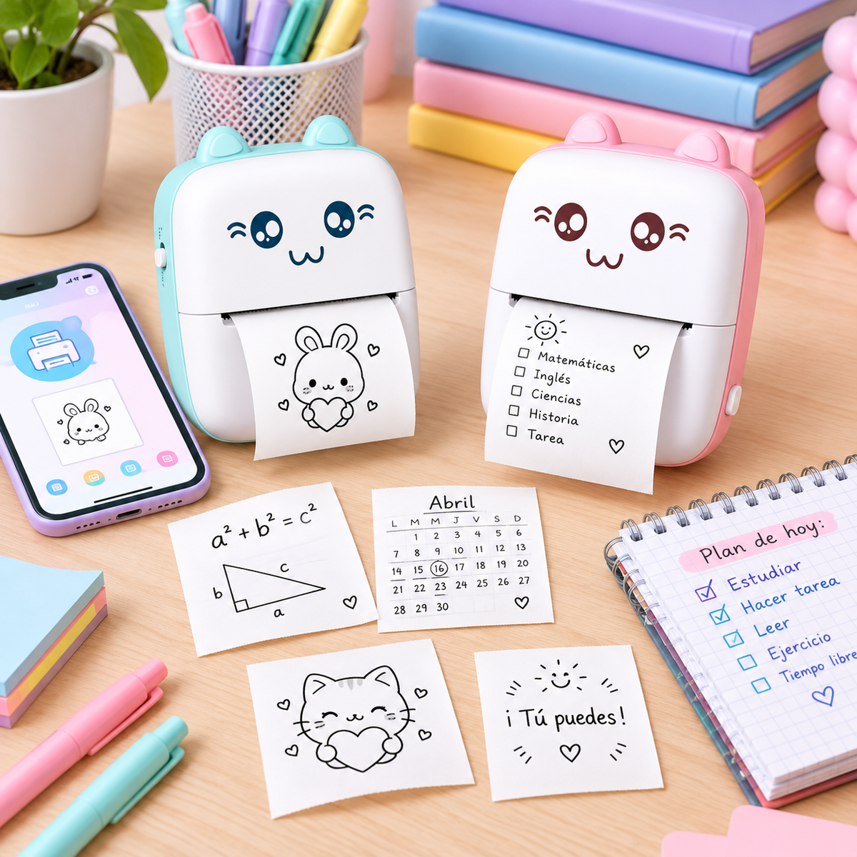 MINIPRINT POCKET MINI IMPRESORA TÉRMICA PORTÁTIL ¡IMPRIME SIN COMPRAR TINTA! - ¡Gratis 10 rollos de papel!
