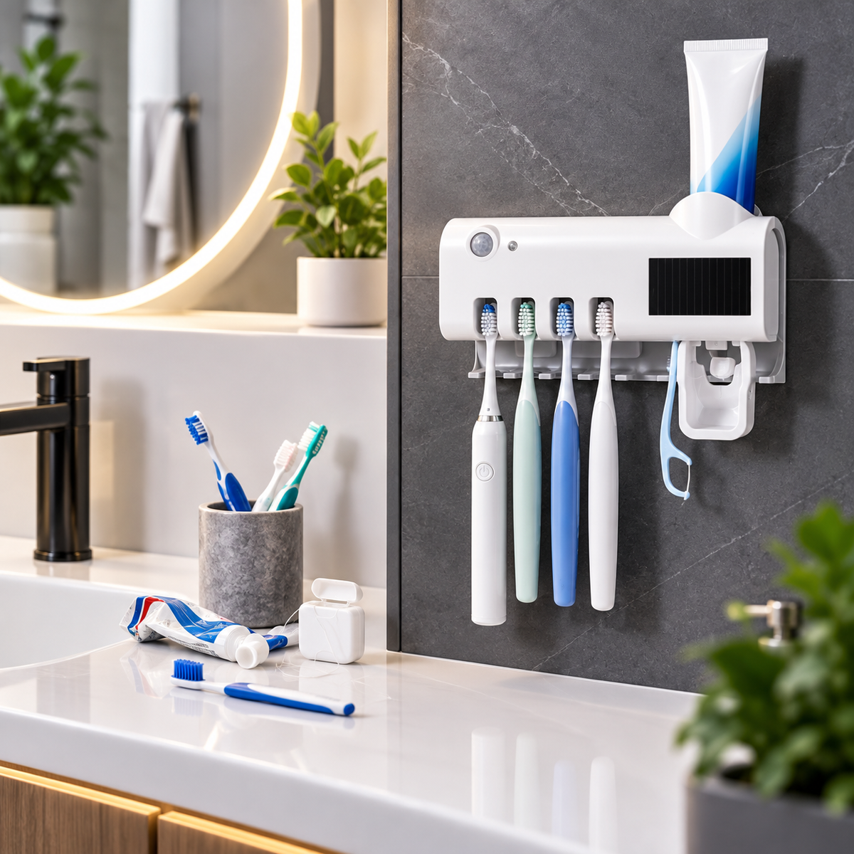 UV SMILE ESTERILIZADOR Y ORGANIZADOR DENTAL UV ¡CUIDA TU HIGIENE Y LA DE TUS CEPILLOS!
