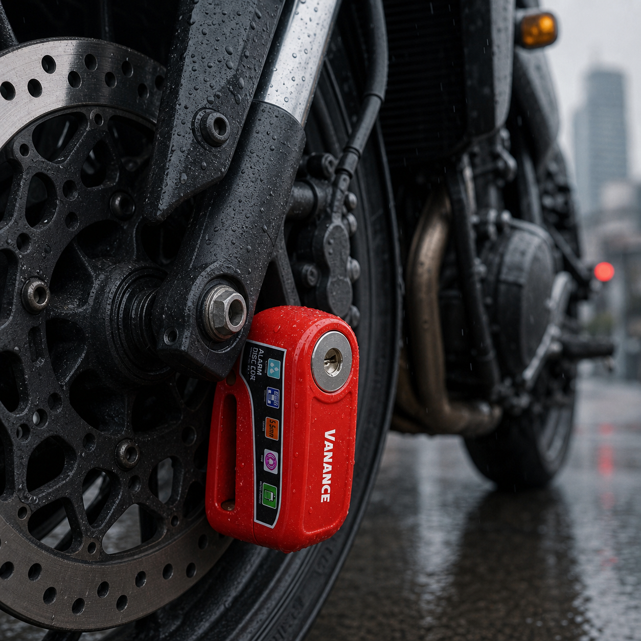 DISK ALARM LOCK® CANDADO DE DISCO CON ALARMA PARA MOTO Y BICI Alarma fuerte para proteger tu moto o bici