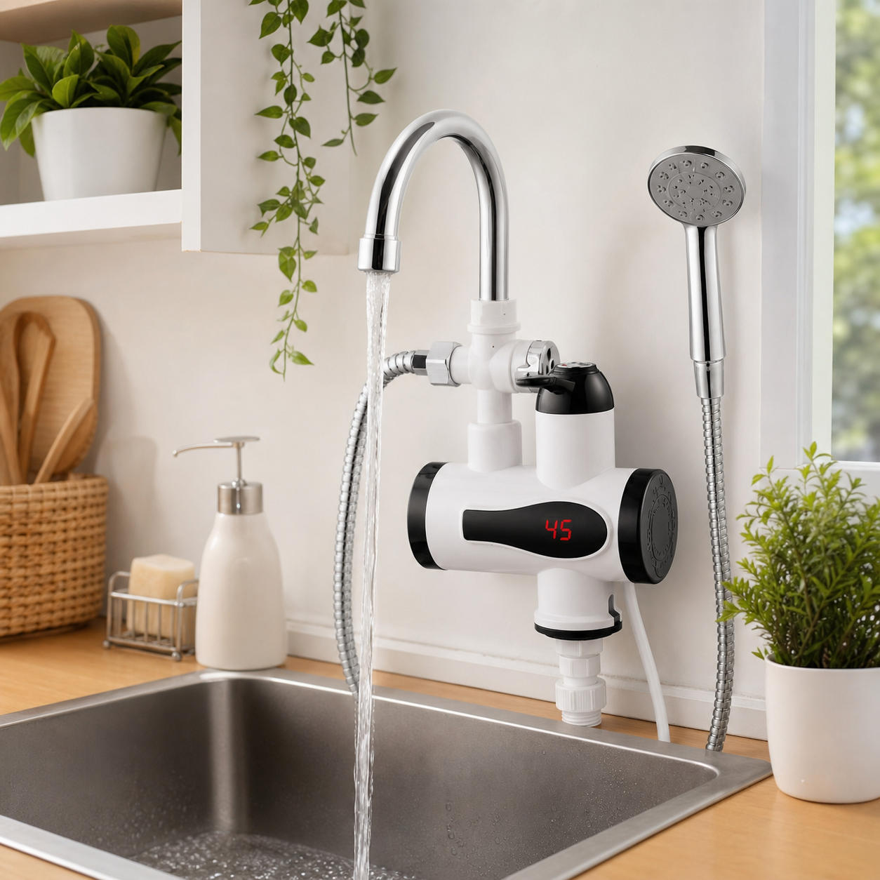 HOT FLOW PRO® CALENTADOR DE AGUA TIPO LLAVE ELÉCTRICA ¡Agua caliente en todos lados!
