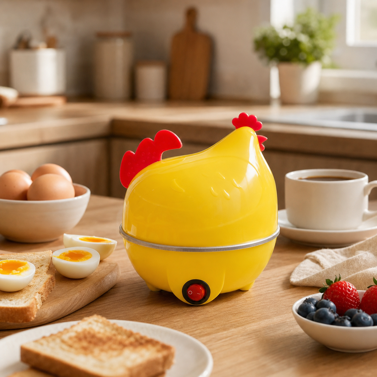 HENBOIL PRO® GALLINA HERVIDORA DE HUEVOS ¡Huevos perfectos sin vigilar la olla!