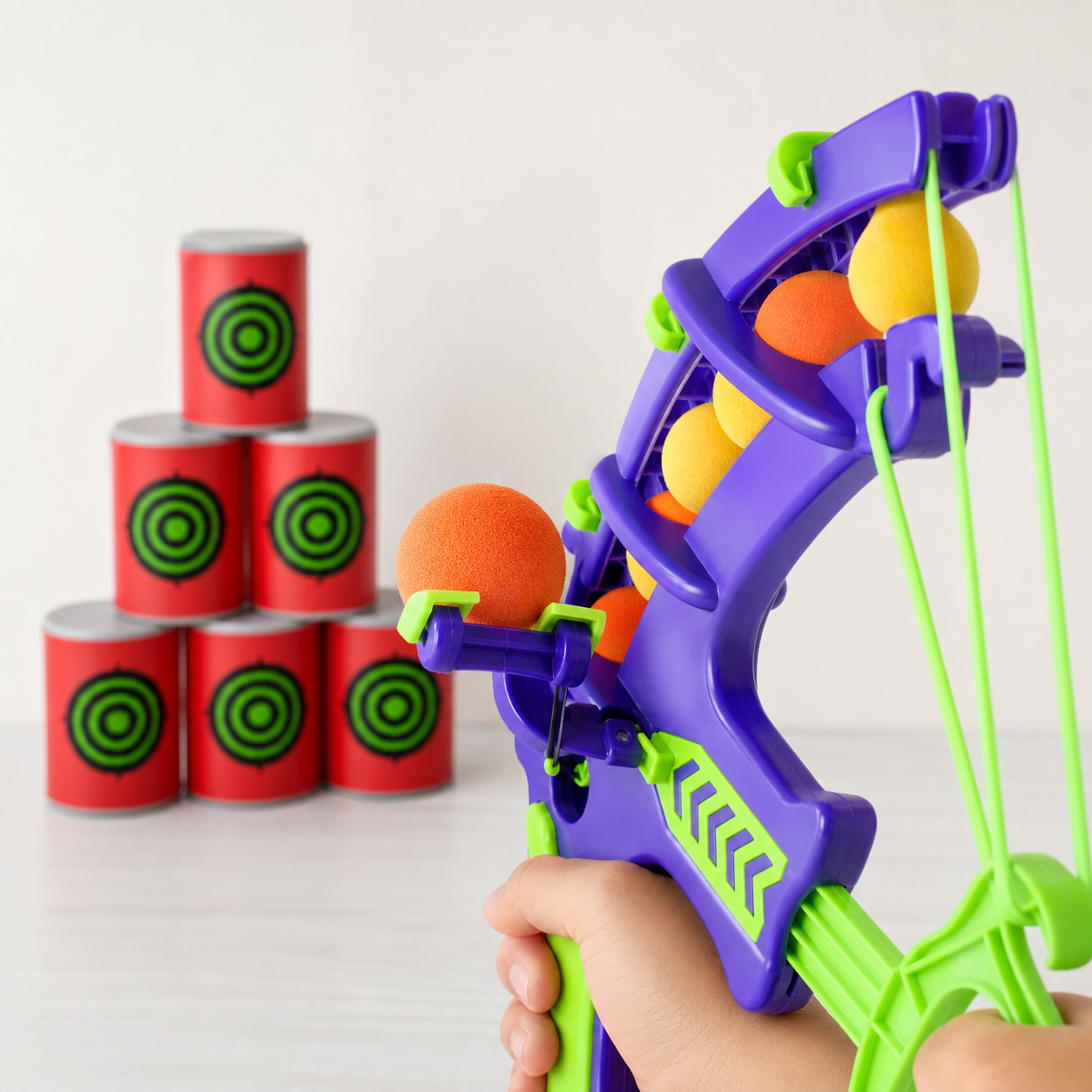 TARGET FUN KIDS® ARCO LANZADOR DE BOLAS TIRO AL BLANCO