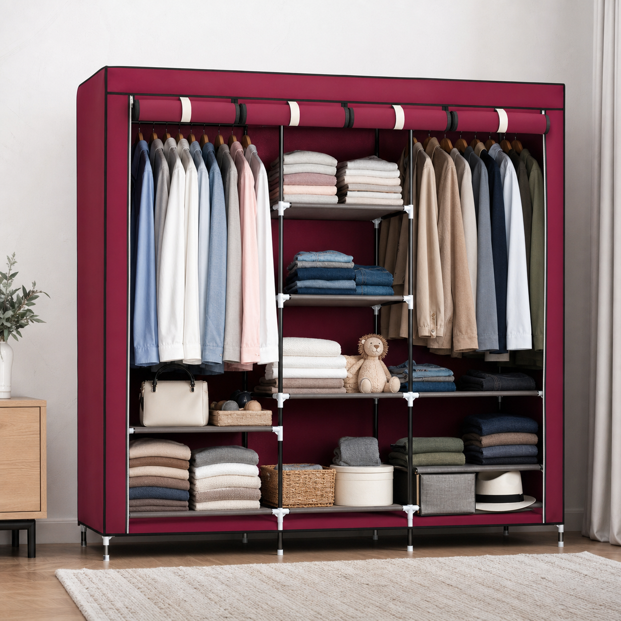 FLEX CLOSET 3® ARMARIO CLÓSET ARMABLE DE 3 CUERPOS. ¡Arma tu clóset donde lo necesites!