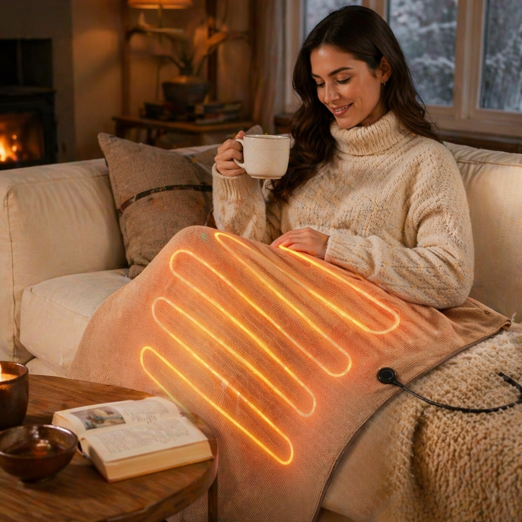 HEATNEST® MANTA CALEFACTORA ELÉCTRICA USB ¡Calor perfecto en cualquier lugar!