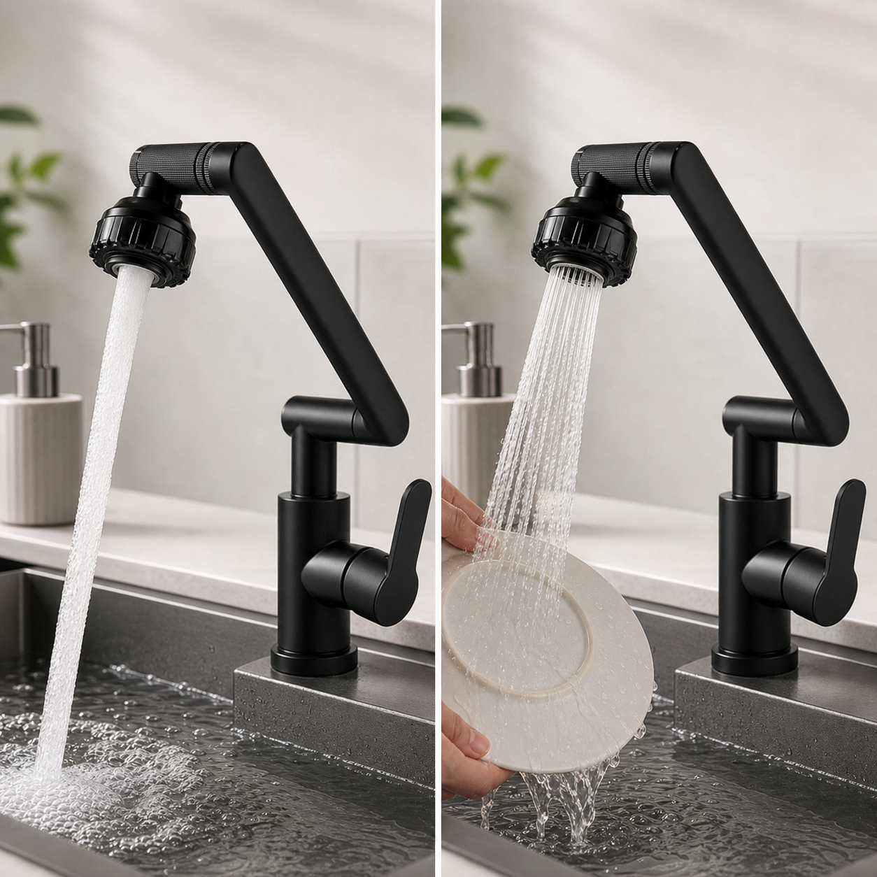 FLEXFLOW 1080® LLAVE MONOMANDO GIRATORIA PARA COCINA ¡UNA COCINA MÁS PRÁCTICA ES UNA COCINA MEJOR!