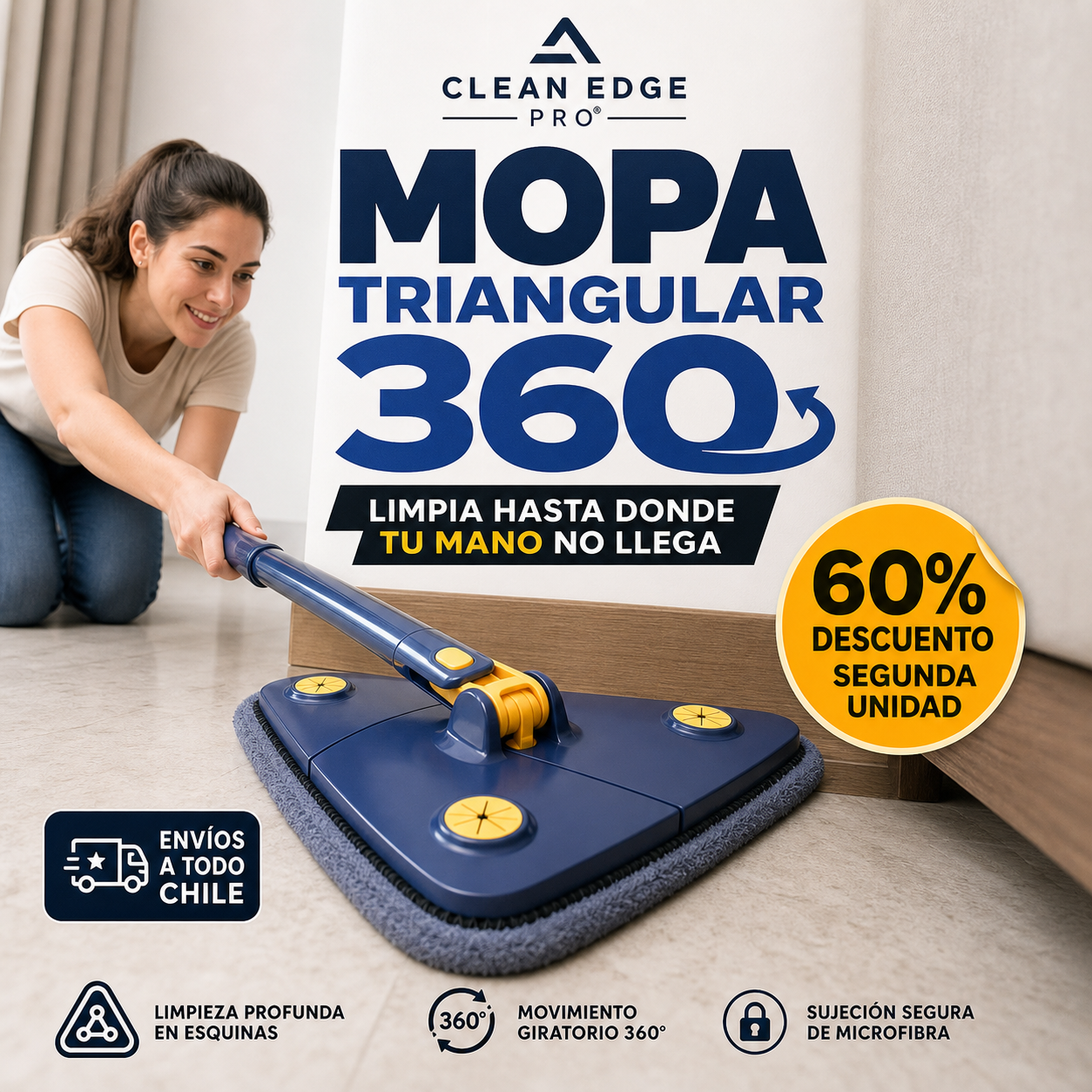 CLEAN EDGE PRO® MOPA TRIANGULAR 360