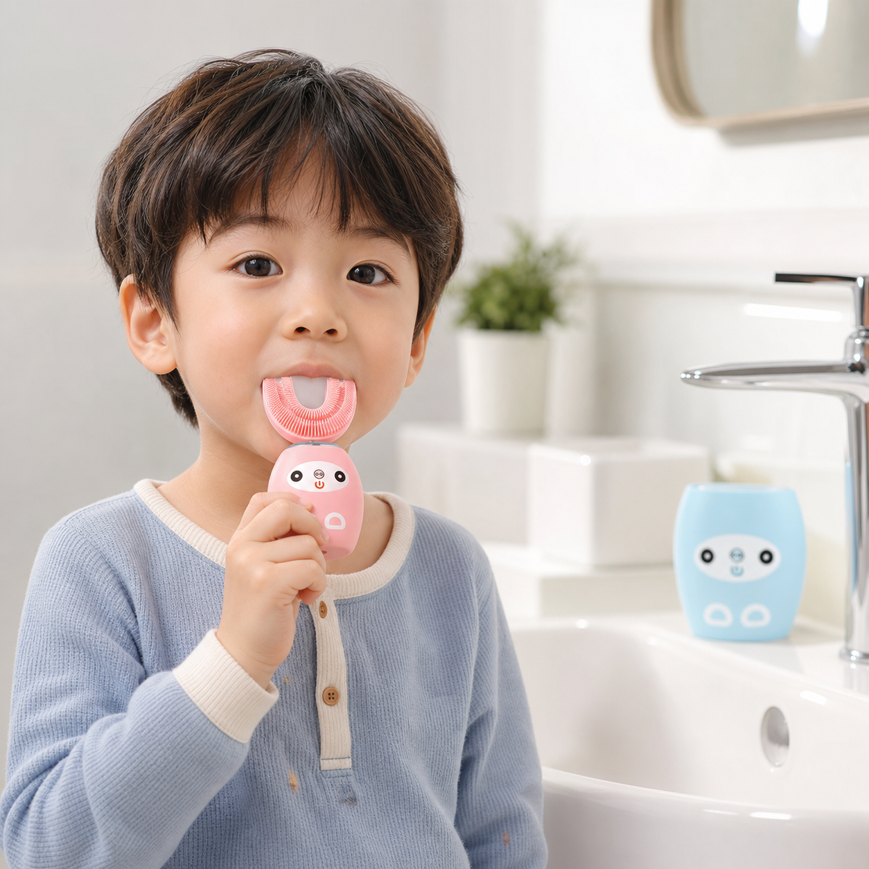 KIDS SMILE U® CEPILLO DE DIENTES ELÉCTRICO EN U PARA NIÑOS