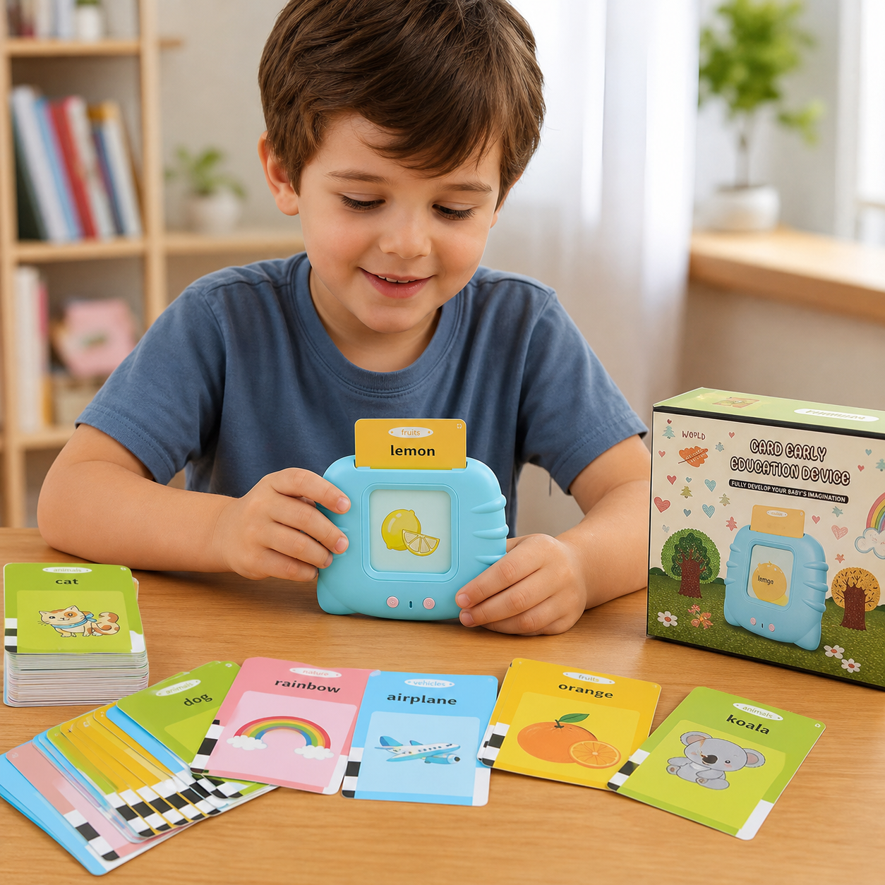 ENGLISH CARD KIDS® LECTOR TARJETAS ESPAÑOL - INGLÉS -¡ La forma entretenida y efectiva de aprender inglés