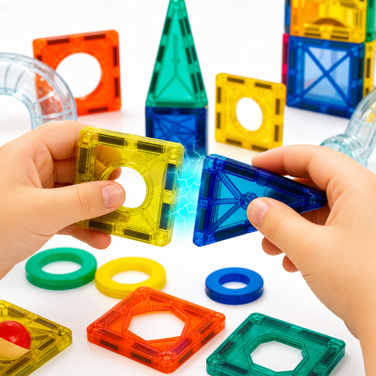 MAGIC BLOCKS 97® BLOQUES DE CONSTRUCCIÓN MAGNÉTICOS 97 PCS
