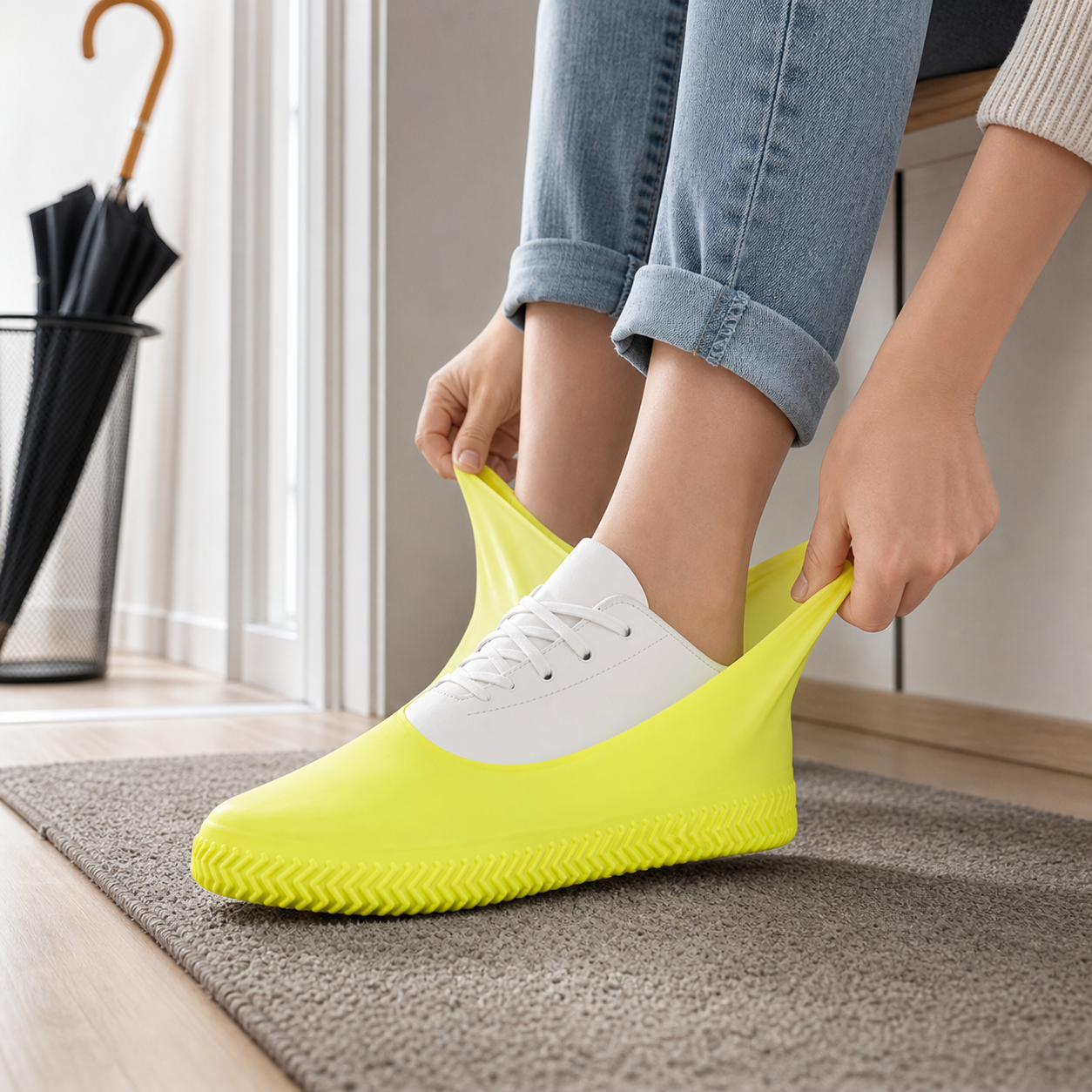 RAIN STEP PRO® CUBRE CALZADO IMPERMEABLE PARA LLUVIA