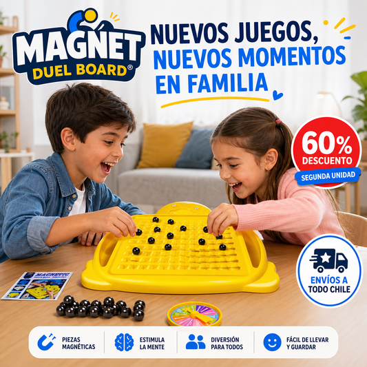MAGNET DUEL BOARD® GRAN JUEGO DE TABLERO MAGNÉTICO Nuevos juegos, nuevos momentos en familia