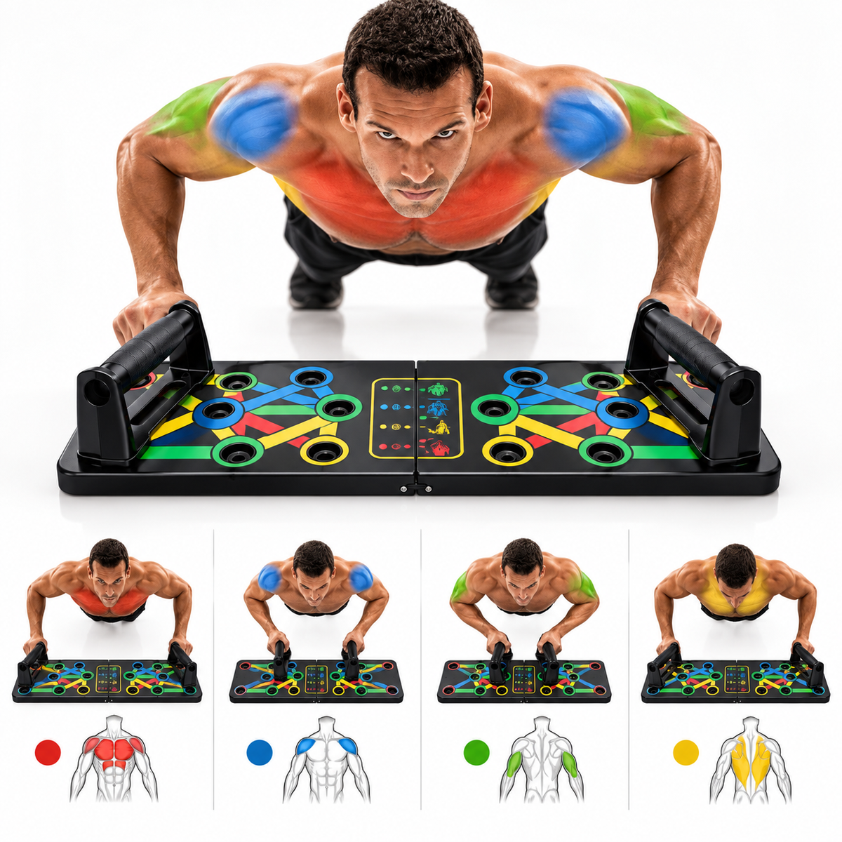PUSH PRO BOARD TABLA PROFESIONAL PARA FLEXIONES ¡DEFINICIÓN PROFESIONAL EN CASA!