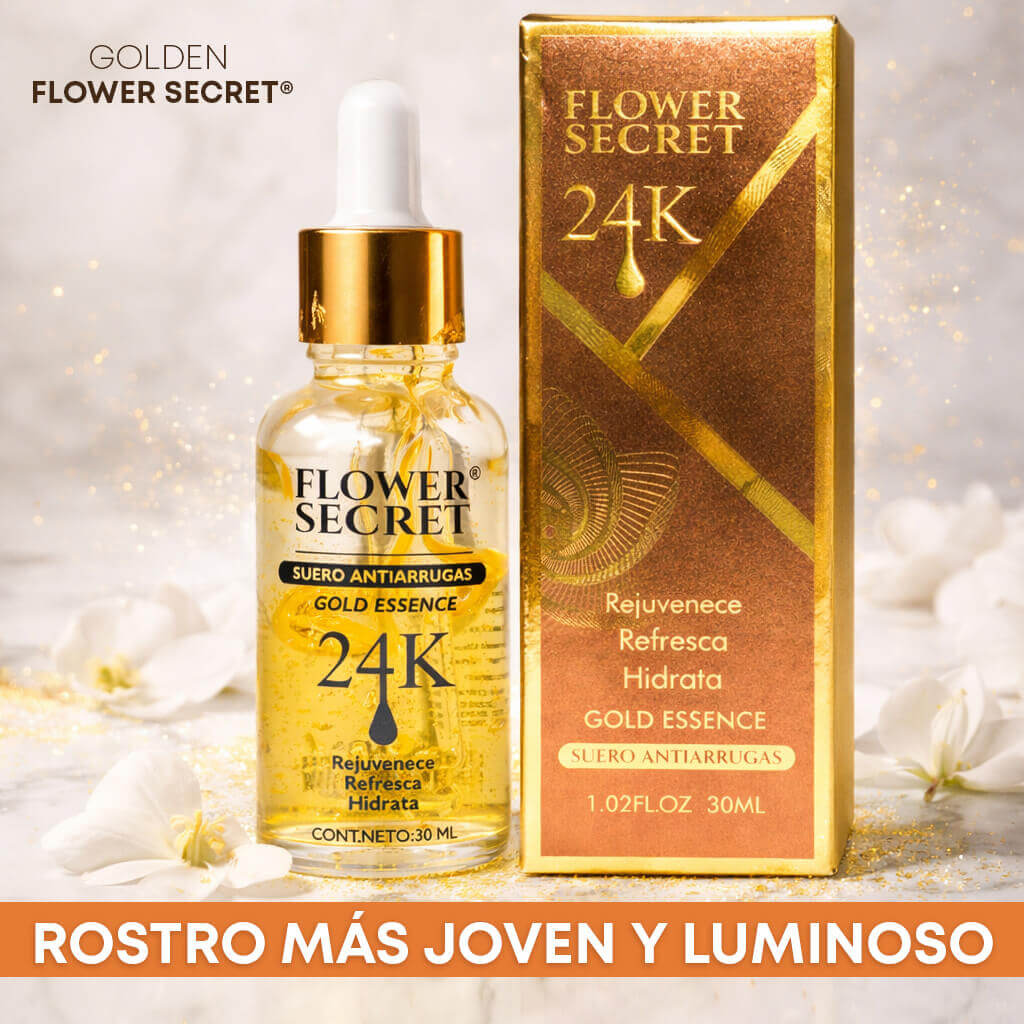 Suero Antiedad GOLDEN FLOWER SECRET® - Nutre y Rejuvenece - ¡APROVECHA EL 2X1!