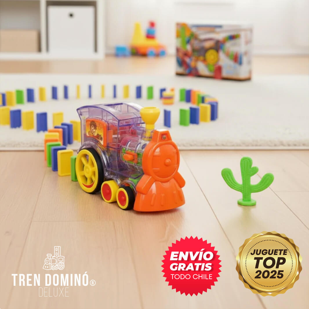 TREN DOMINÓ DELUXE® – ¡Coloca Fichas Solo! – Diversión sana sin Pantallas