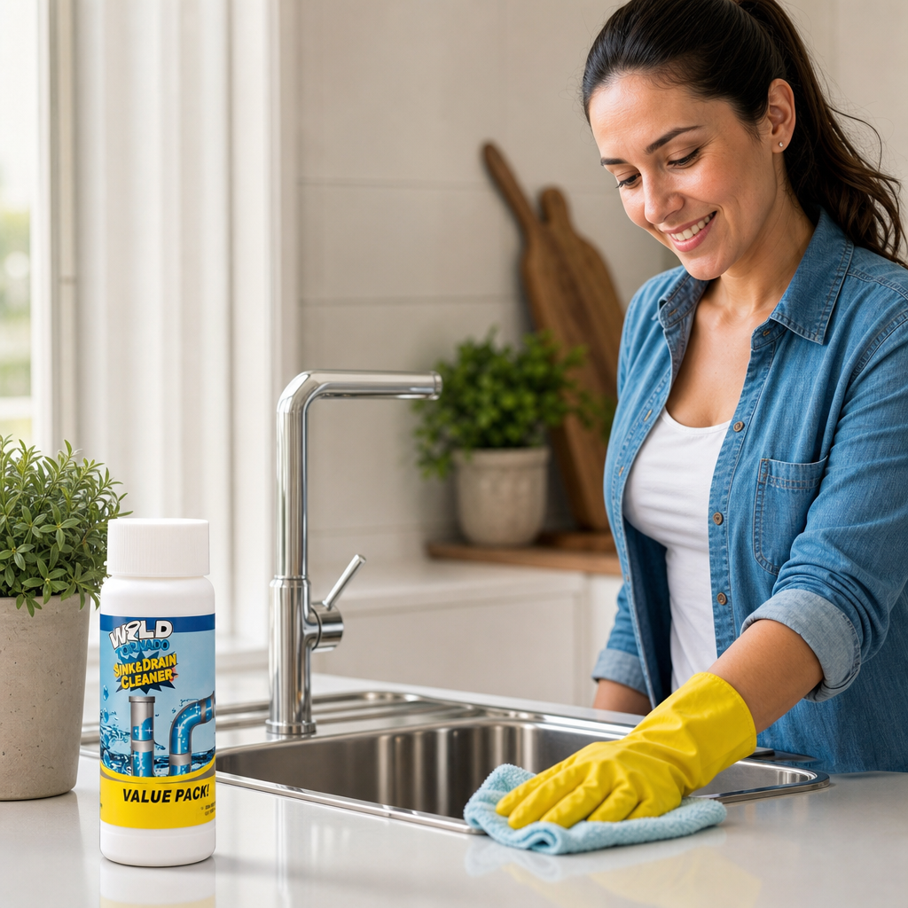 DRAIN CARE HOME® PACK POLVO DESTAPA CAÑO X2 Formato doble para desagües en el hogar