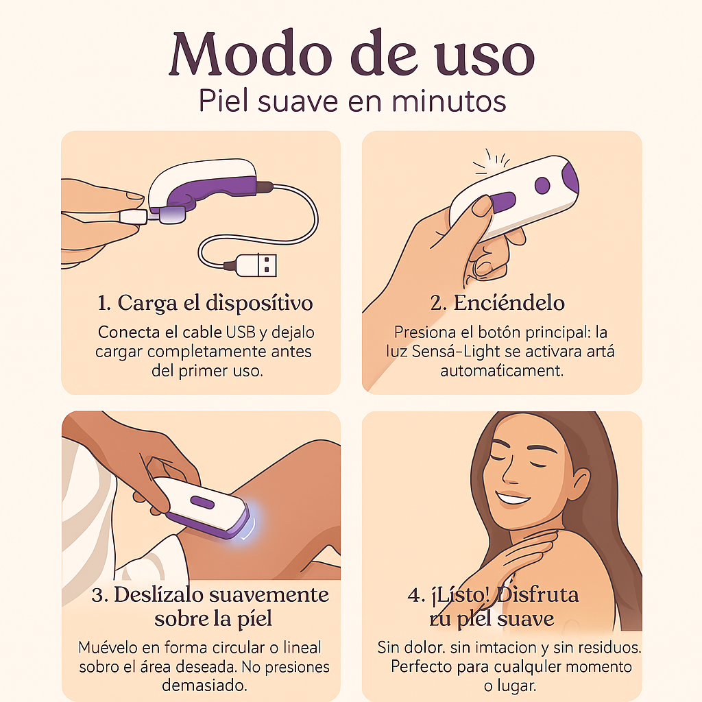 Depiladora YES® Inalámbrica ¡DEPILACIÓN SIN DOLOR EN SEGUNDOS!