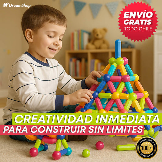 BLOQUES MAGNÉTICOS 36 PIEZAS - ¡Desarrolla su creatividad mientras se divierte!