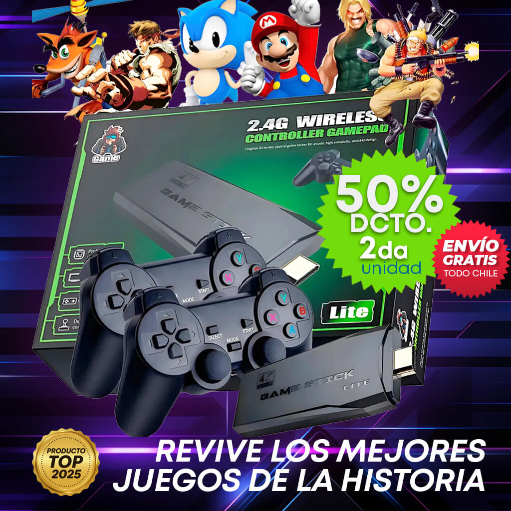 Consola Retro®  + de 10.000 Juegos – ¡Vuelve a Disfrutar los mejores juegos de la historia!