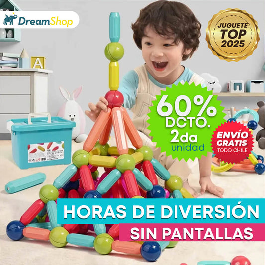 BLOQUES MAGNÉTICOS 36 PIEZAS - ¡Desarrolla su creatividad mientras se divierte!