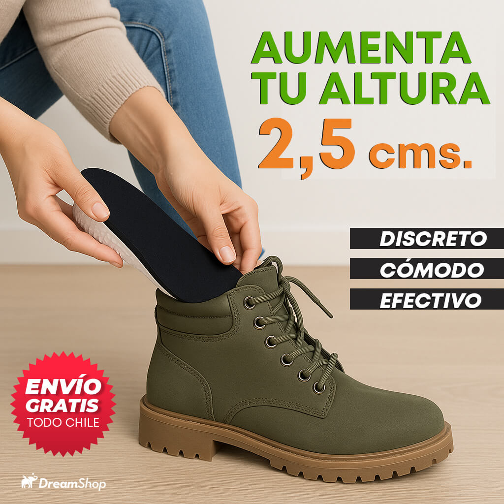 PLANTILLAS ELEVADORAS – Aumenta tu Estatura al Instante y sin que Nadie lo Note