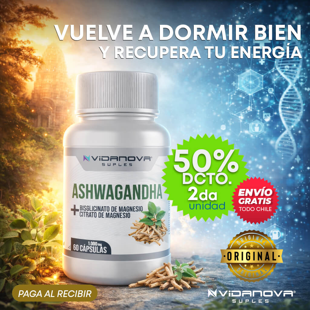 ASHWAGANDHA VIDANOVA® - La medicina ancestral para un sueño profundo y una vida sin estrés.