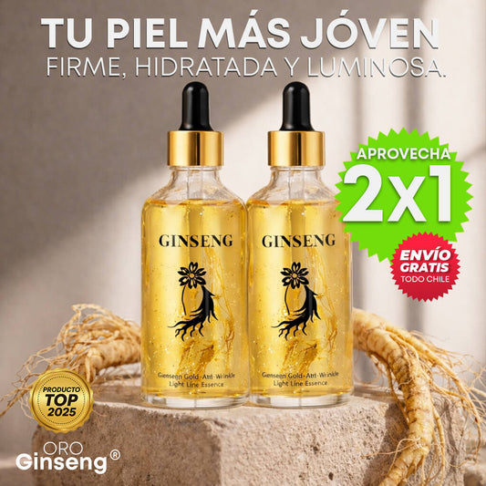 Suero Antiedad ORO GINSENG® 100 ml. - Nutre y Rejuvenece - ¡APROVECHA EL 2X1!