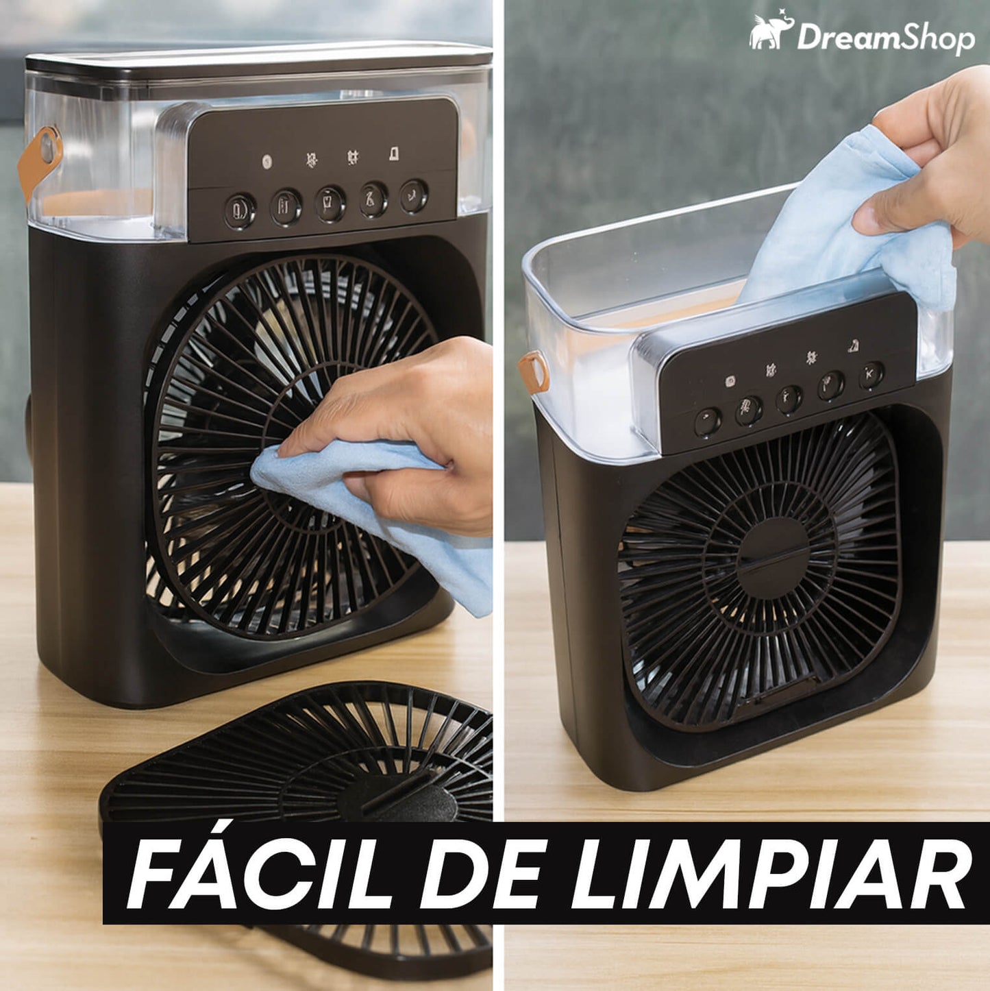 VENTILADOR HUMIDIFICADOR ¡Refresca y aromatiza día y noche!