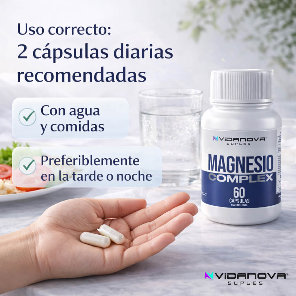 Magnesio VIDANOVA® - Recupera tu Bienestar – Apoyo natural para el descanso, energía y salud de tus huesos.
