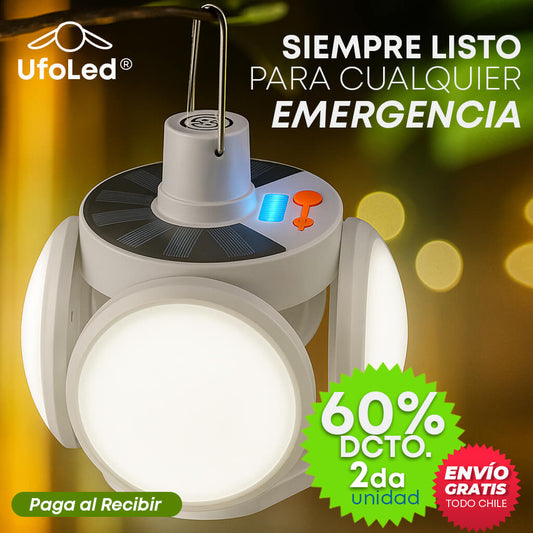 UfoLed® Lámpara Solar Premium - ¡Ilumina gratis en cualquier Emergencia!
