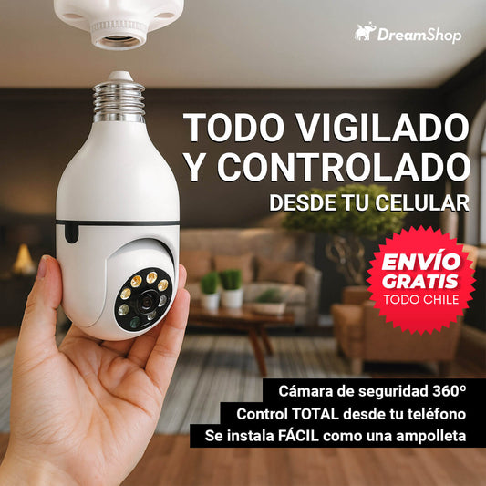 Cámara Seguridad 360- VIGILA TODO DESDE TU CELULAR