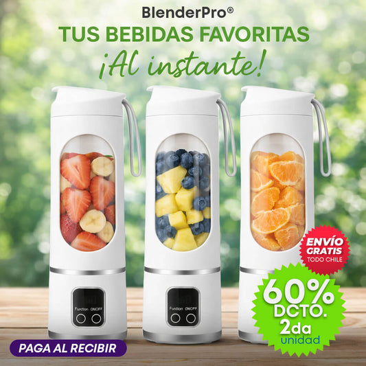 Licuadora Portátil - Blender Pro® - ¡EL SECRETO DE LOS JUGOS Y BATIDOS PERFECTOS!