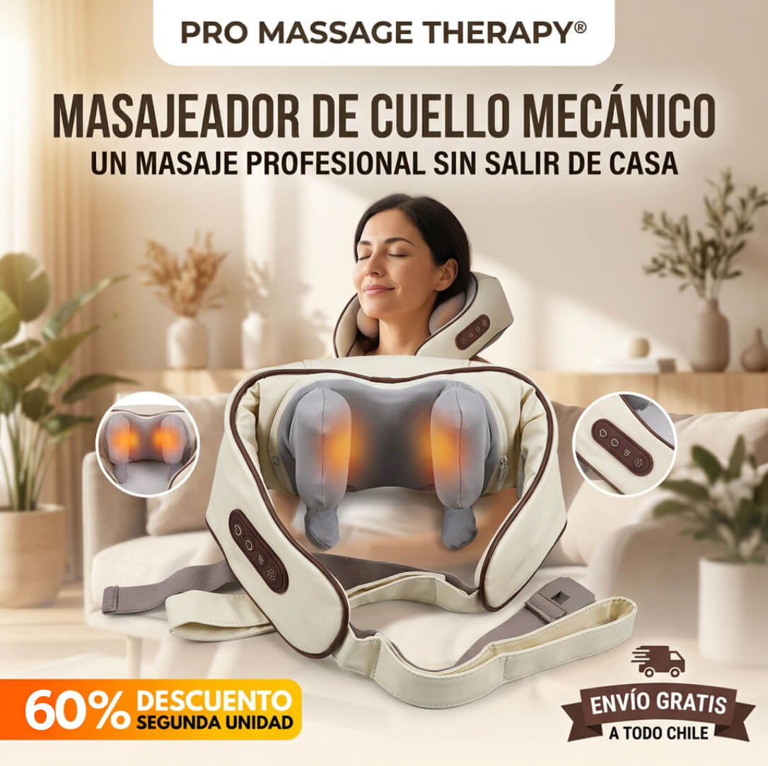 PRO MASSAGE THERAPY® MASAJEADOR DE CUELLO Y CUERPO -  ¡Tu terapia de masaje profesional!